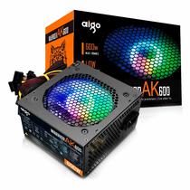 Fonte Aigo AK600 ATX 600W PFC Ativo 220V - Preto (Caixa Danificada)