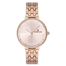 Relógio Analógico Feminino Daniel Klein DK.1.12666-2 Premium Ladies / Pulseira de Aço Inoxidável - Rose Gold