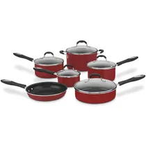 Jogo de Panelas Cuisinart 55-11R Vermelho - 11 Peças