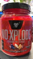 BSN No-Xplode Fruit Punch Plastico 1.22 LBS/555 G/30 Serv Rojo