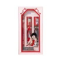 Set de Cosméticos Beauty Creations Betty Boop Besitos Lip Trio 3 Piezas