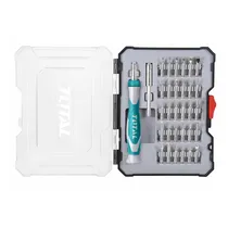 Kit de Ferramenta Total Tools Precision Screwdriver Bit Set TACSD30326 com 32 Peças