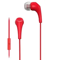 Fone de Ouvido Motorola Earbuds 2-s com Microfone e Cabo de 1.2 Metros - Vermelho