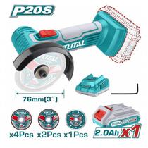 Total Mini Amoladora 20V TAGLI76012 3" M6