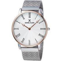 Relogio Analogico Daniel Klein Fiord DK11886-4 Masculino, Metal - Prata e Rosa Ouro