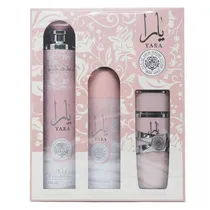 Kit Lattafa Yara Eau de Parfum Feminino Perfume 100ML + Desodorante 200ML + Air Freshener 300ML