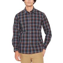 Camisa Jeep Masculino Long Sleeve Check L Brown Navy  JMW24089LSBROWN