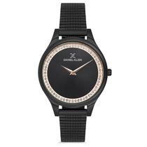 Relogio Analogico Feminino Daniel Klein DK.1.12701-5 Premium Ladies / Pulseira de Malha - Preto