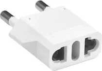 Adaptador de Tomada para Plug Indiano 3 Entradas - Branco (Padrão Brasileiro)