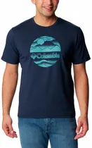 Camiseta Columbia Sleeve Graphic Tee 1931171-471 Collegiate Navy - Masculina