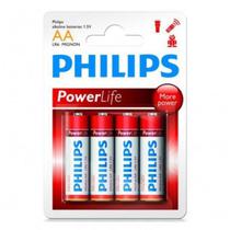 Pilha Alkalina Philips com 4 AA