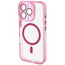 Capinha para iPhone 16 Pro Magsafe - Transparente/Rosa