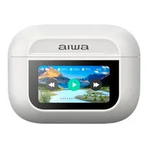 Fone de Ouvido Aiwa Awtwsgprow - Bluetooth - Painel Touchscreen - Branco