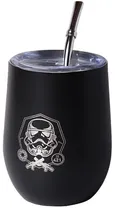Cuia Térmica Big Life Star Wars Cup 3 Em 1 com Bomba 350ML - Preto