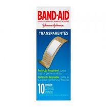 Bandaid Johnsons Transparente com 10 Unidades