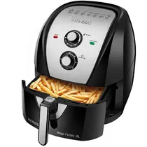 Fritadeira Elétrica Mondial Mega Family AFN-80-Bi 1.900 Watts 127V ~ 60HZ - Preta/Prata