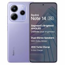 Celular Xiaomi Redmi Note 14 5G 256GB / 8GB Ram / Dual Sim / Tela 6.67 / 50MP - Roxo (India)