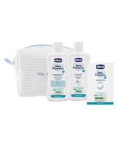 Chicco Cosmetica Set de Bano c/ Estuche Azul Baby Moments Detalles En El Producto 200ML-100G Azul