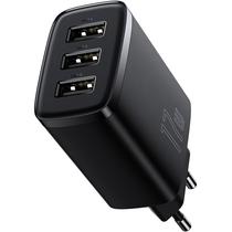 Carregador Baseus Compact 17 W 3 X USB-A - Preto (CCXJ020101)