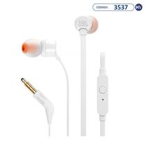 Fone de Ouvido JBL TUNE110 com Microfone e Cabo de 1.1 Metros - Branco