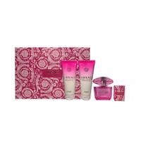 Kit Perfume Versace Bright Crystal Absolu Eau de Parfum 90ML +5ML + Body Lotion 100 ML + Shower Gel 100ML