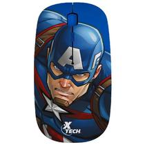 Mouse X-Tech Capitao America XTM-M340CA Optico Wireless