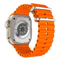 Pulseira 4LIFE para Smartwatch Apple de Silicone de 42/44/45/49 MM Ocean - Laranja