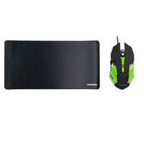 Kit Mouse e Mouspad Gamer Magnavox MGA5209-Mo - 1200 Dpi - 60X30 CM - Preto e Verde