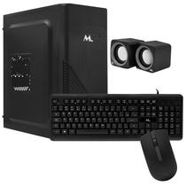 Gabinete Kit Mtek DK07 Fonte 500W / Speaker / Mouse / Teclado Portugues - Preto