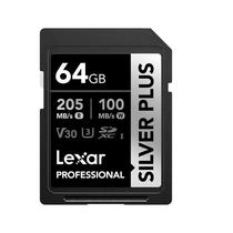 Cartao de Memoria SD 64GB Lexar Silver Plus 205-150MB/s C10 (LSDSIPL064G-Bnnnu)