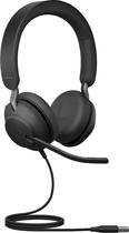 Fone de Ouvido Jabra GN Evolve 2 40 Se USB-A MS Stereo Preto