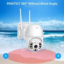 Camera CFTV IP Smart Wi-Fi HD Mini N3-200W 1080P Full HD Lente 4MM - App Icsee - Branco