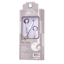 Fone de Ouvido com Fio CY-073 Stereo Earphone Aux 3.5MM - Branco