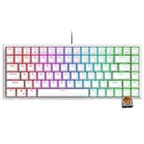 Teclado Royal Mecanico RK84 RGB s/f White SW Brown Switch Brown