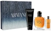Kit Perfume Emporio Armani Stronger With You Edt 100ML+15ML+Gel Douche 75ML - Masculino
