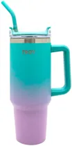 Copo Térmico Trendy 17512 1.2L - Aqua/ Rosa