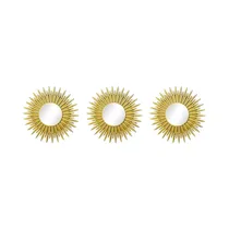 Juego de Espejos Concepts 531-72706 25 X 25 X 2 CM Dorado 3 Piezas