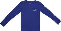 Outlet Camiseta Manga Longa Vineyard Vines SBR-001 Masculina - Azul