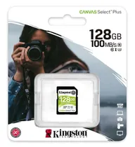 Cartão de Memória SD Kingston Canvas Select 128GB / 100MBS / Classe 10 - (SDS2/128GB)