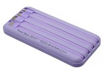 Cargador Portatil Blulory 10000MAH 4 Wire Purpura