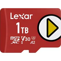 Cartão de Memória Micro SD Lexar Play Gaming/Mobile 205-140 MB/s C10 U3 V30 A2 1 TB (LMSPLAY001T-BNSNG)