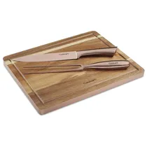 Tábua de Cortar Cuisinart com Faca e Garfo Rose