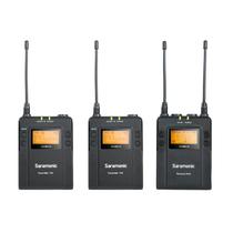 Sistema de Microfone de Lapela Sem Fio Uhf Saramonic UWMIC9 Kit 2 com 2 Transmissor e 1 Receptor - 2TX9 1RX9