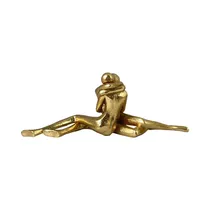 Figura Decorativa de Pareja Concepts 437-6611221 31.5 CM Dorado