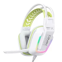 Fone P2 Onikuma X13 c/Mic USB White RGB 50MM