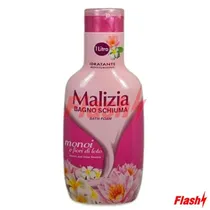 Sabonete Liquido Malizia Bath Foam Monoi e Fiori Loto 1L