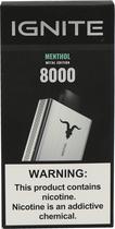 Vape Descartavel Ignite V80 Menthol 8000 Puffs Metal Edition