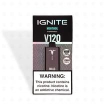 Ignite Vaper Desechable V120 Black 12000 Puffs Menthol