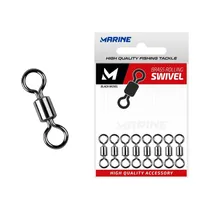 Girador Marine Brass Rolling Swivel Black Nickel Nº11 16KG 50 Piezas