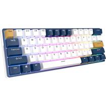 Teclado Mecanico Royal Kludge RK61 Plus 60% RGB Tatil Wireless Switch Brown - Blue